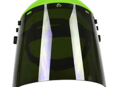 Forney Command PRO Grinding Shield Assembly with Ratchet Headgear, Green
