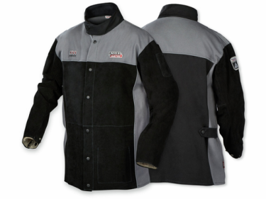 Lincoln Electric XVI Series Heavy Duty Split Leather FR Welding Jacket - L
