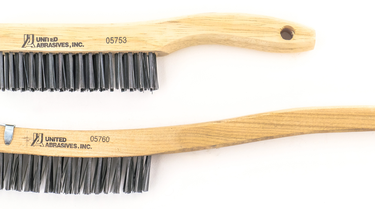 United Abrasives  05764 Carbon Steel Scratch Brushes (V-Groove Scratch) 3 rows x 14 rows x .014" Trim Length